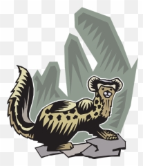 Free Curious Animal Illustrations - Ferret Emoji,Suspicious Emoticon