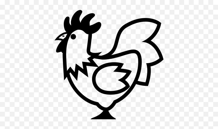 Emojione Bw 1f414 - Chicken Emoji Black And White,Brick Wall Emoji