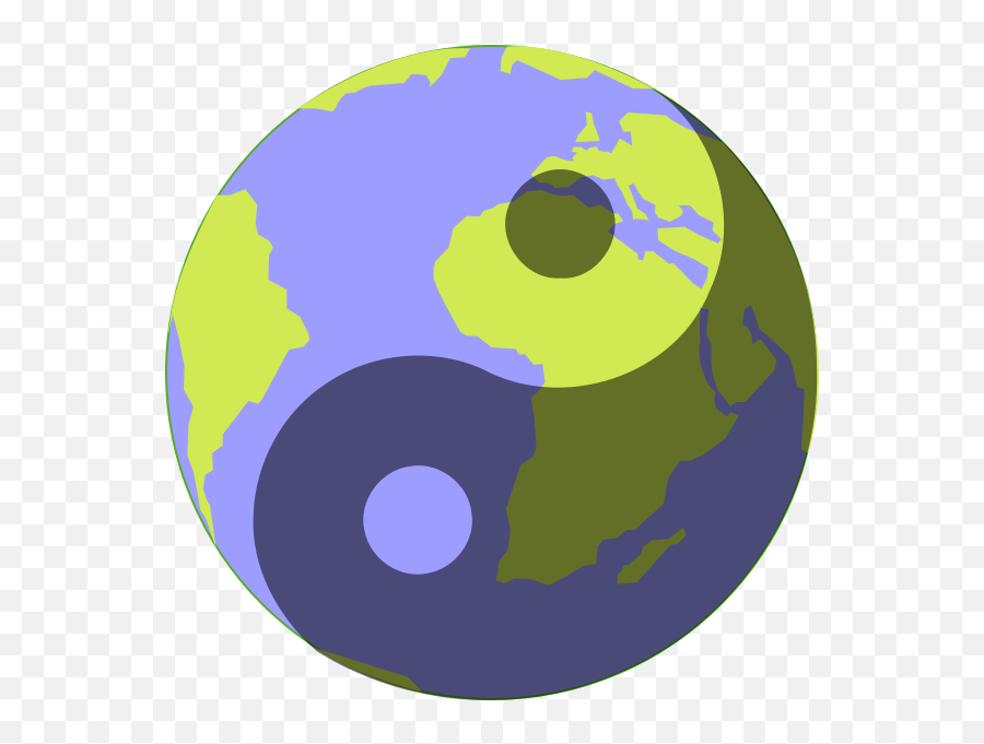 Blue Planet Ying Yang - Planet Earth Yin And Yang Emoji,Emoji Symbols