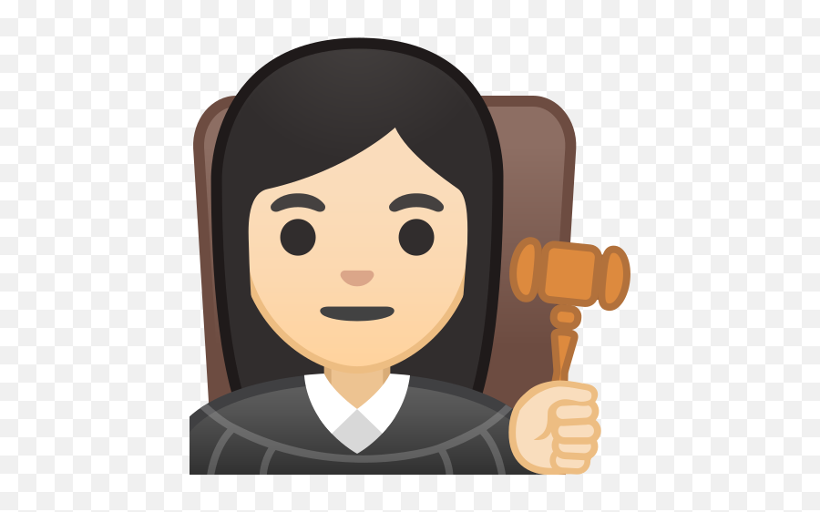 Light Skin Tone Emoji - Judge Emoji,Black Female Emoji