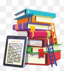 Colorful Books With Ladders Leaning - Colored Books Icon Transparent Emoji,Stack Of Books Emoji