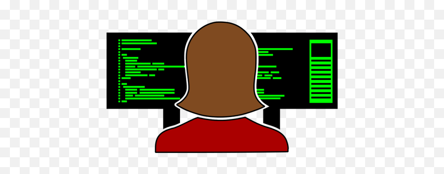 Computer Programmer From Back - Computer Programming Clip Art Emoji,Emotion Keyboard