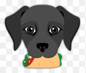 Black Labrador Emoji - Emoji Labrador,Emoji Dog