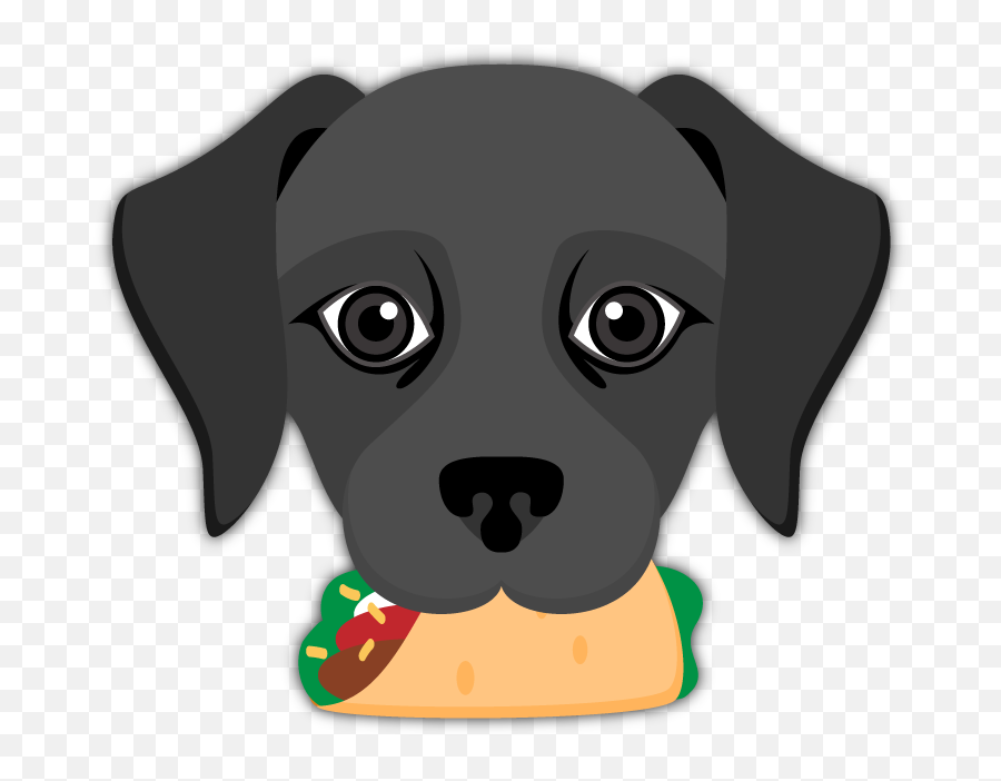 Black Labrador Emoji - Emoji Labrador,Emoji Dog