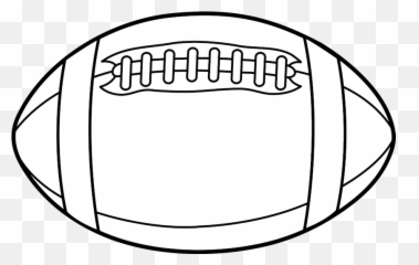Football Field Laces Clip Art - American Ball Emoji