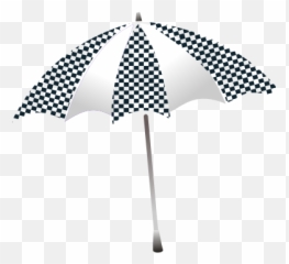 Chequered Umbrella Vector Illustration Emoji