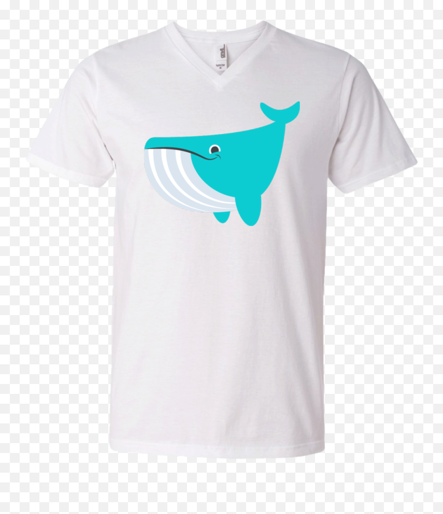 Whale Emoji Mens V,Whale Emoji
