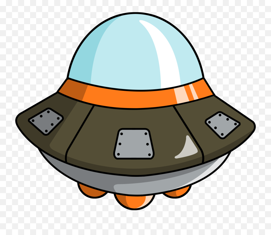 Cute Spaceship Clipart 2 - Alien Ship Cartoon Png Emoji,Spaceship Emoji