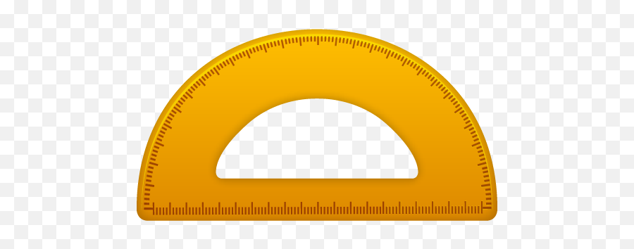 Semicircle Ruler Icon Pretty Office 10 Iconset Custom - Half Circle Object Clipart Emoji,Ruler Emoji