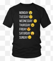Emoji Tshirt Make My Week With Emojis - Mechanical Engineering Logo Design T Shirt,Friday Emoji