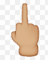 Emoji - Middle Finger Transparent