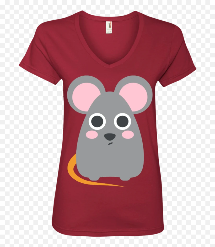 Fat Mouse Emoji Ladiesu0027 V - Neck Tshirt U2013 That Merch Store,Bff Emoji