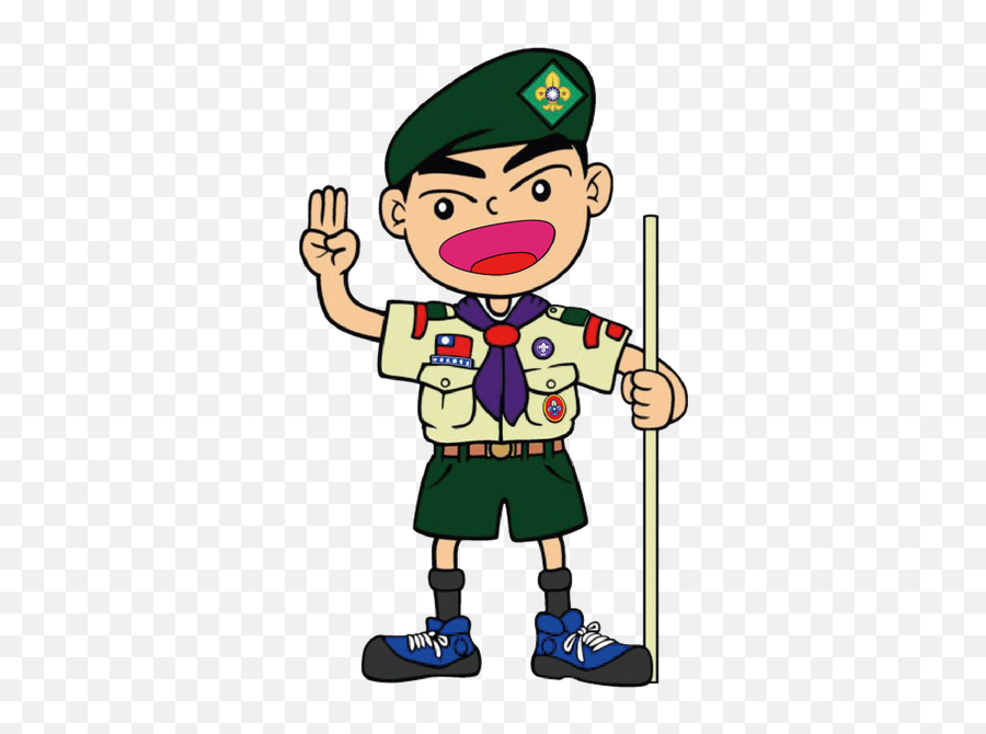 Cartoon Emoji,Boy Scout Emoji