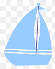 Sailboat Clipart Blue - Emoji