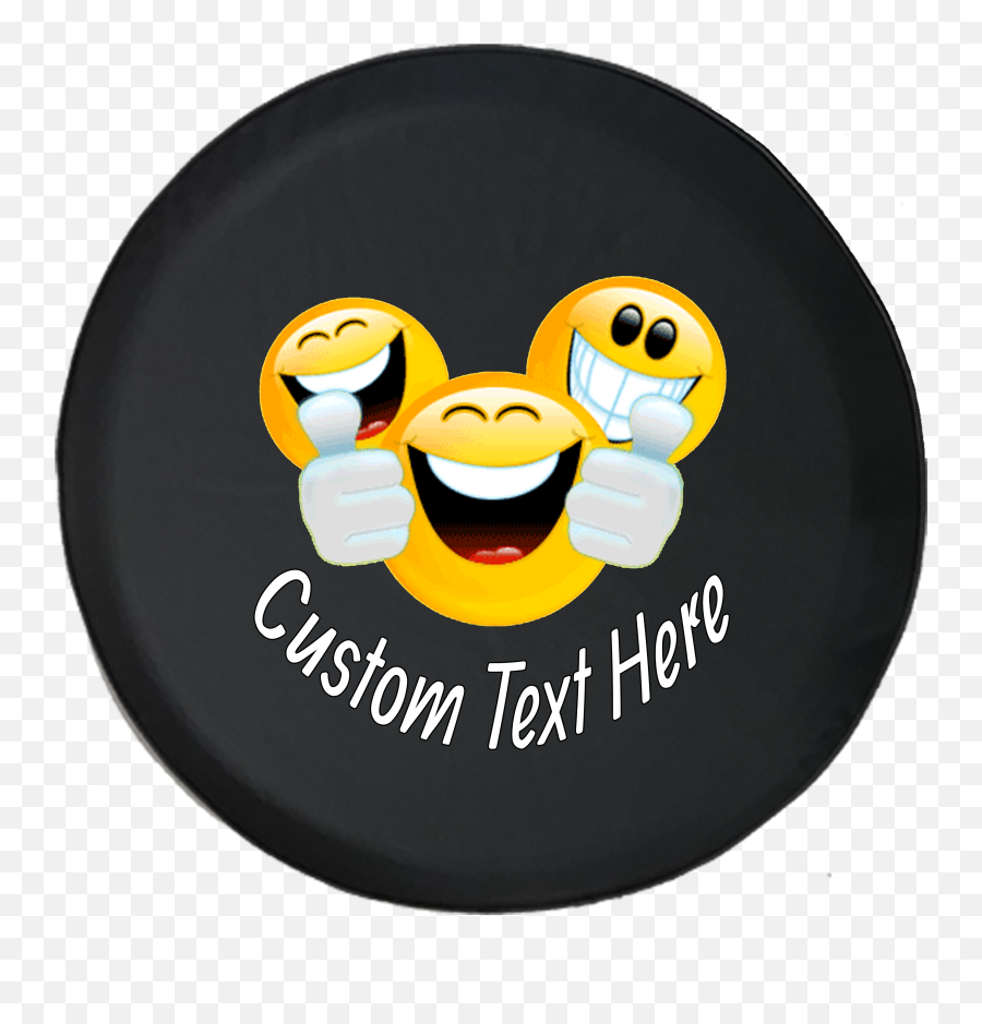 Spare Tire Cover Personalized Happy Emoji,Tie Dye Emoji