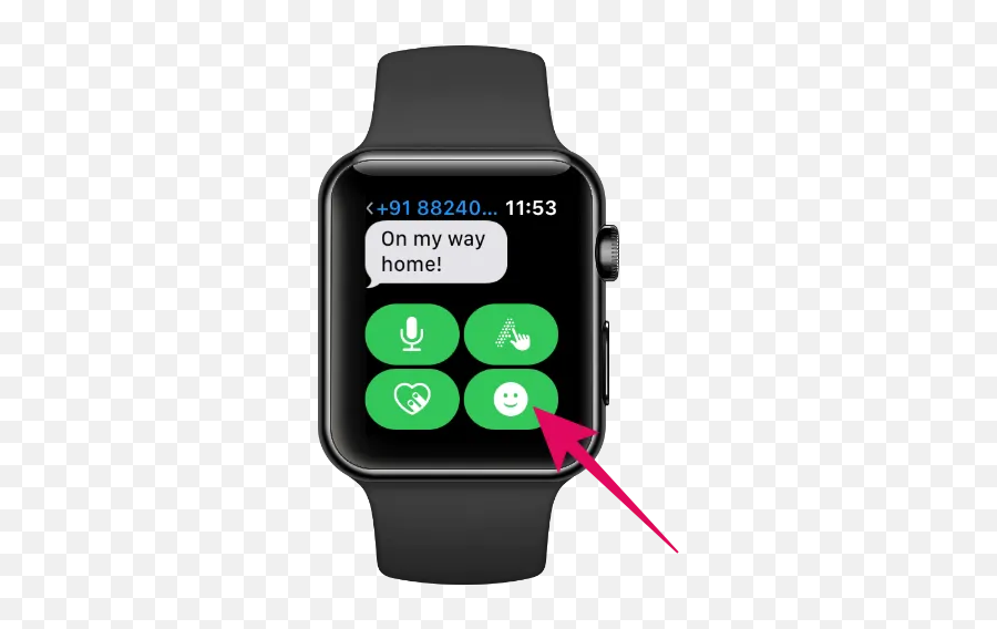 How To Use Animoji Stickers In Messages On Apple Watch - All Apple Watch Series 3 On Sale At Best Buy Canada Emoji,Where Is The Watch Emoji