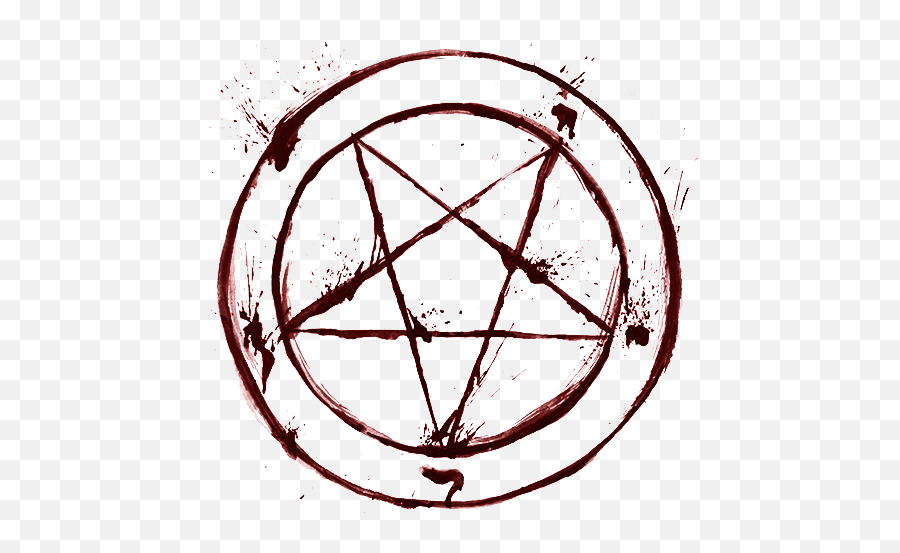 Blood Satan Pentagram Occult Religion Goth - Satanic Png Emoji,Pentagram Emoji