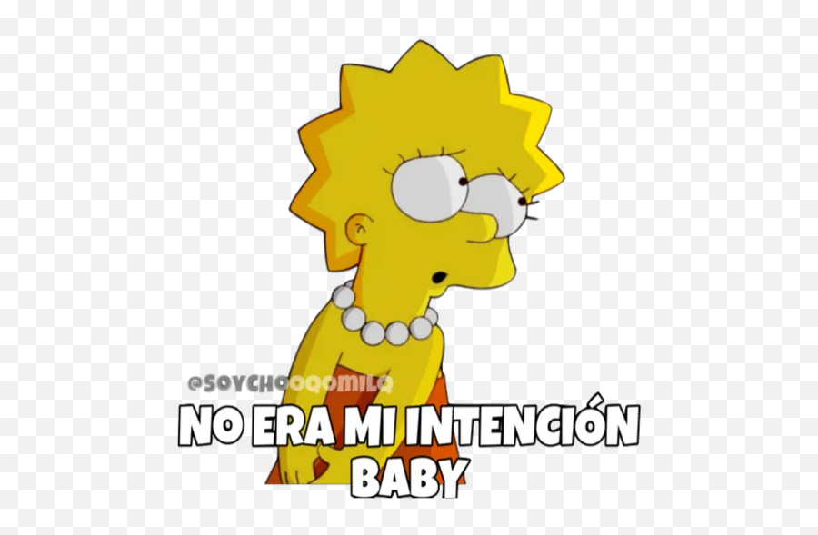 Frases De Lisa Simpsons 2 Stickers For Whatsapp - Frases De Liza Sinosom Stickers Para Whatsapp Emoji,Simpsons Emojis