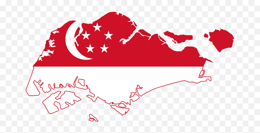 Flag Map Of Singapore - Singapore Flag Map Png Emoji,Singapore Flag Emoji