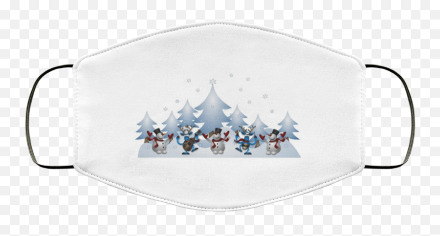 Dancing Snowman Reindeer Face Mask - Seasons Greetings Emoji,Flag Horse Dance Music Emoji