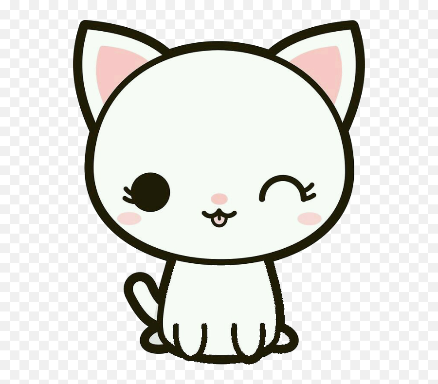 Cat Cats Cute Sticker By - Transparent Kawaii Cat Png Emoji,Sour Face Emoji