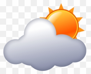 Sun Behind Cloud Emoji For Facebook Email Sms - Sunny Emoji Png,Sun Emoji