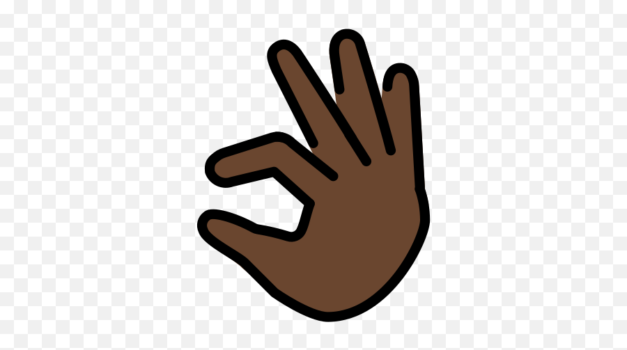 Dark Skin Tone Emoji - Hand Pinching Clipart,Pinching Emoji