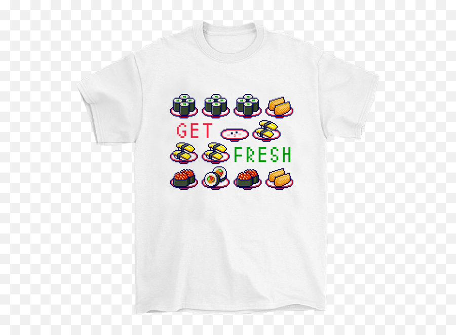 Get Fresh T - Shirt Short Sleeve Emoji,Hamburger Emoticon