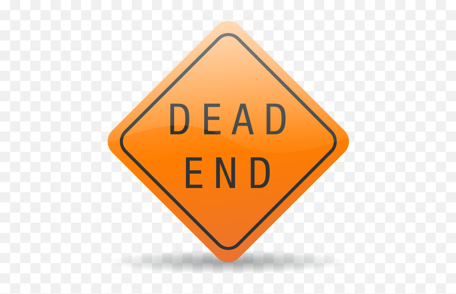 Vector Clip Art Of Dead End Warning Traffic Sign - Ontario Emoji,Knife Emoji