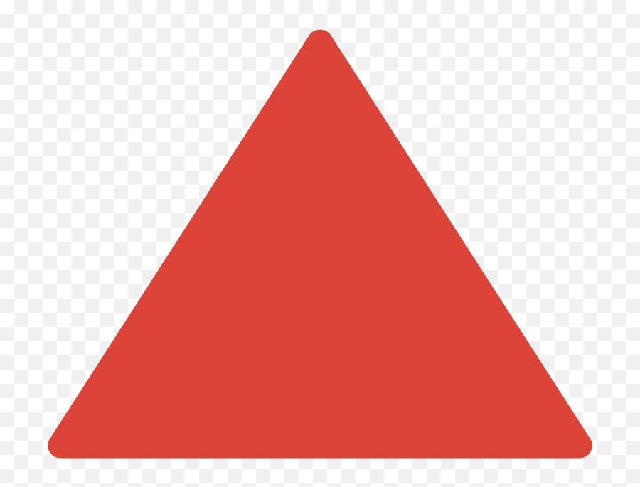Emoji U1f53a - Red Triangle Clipart,Red Emoji