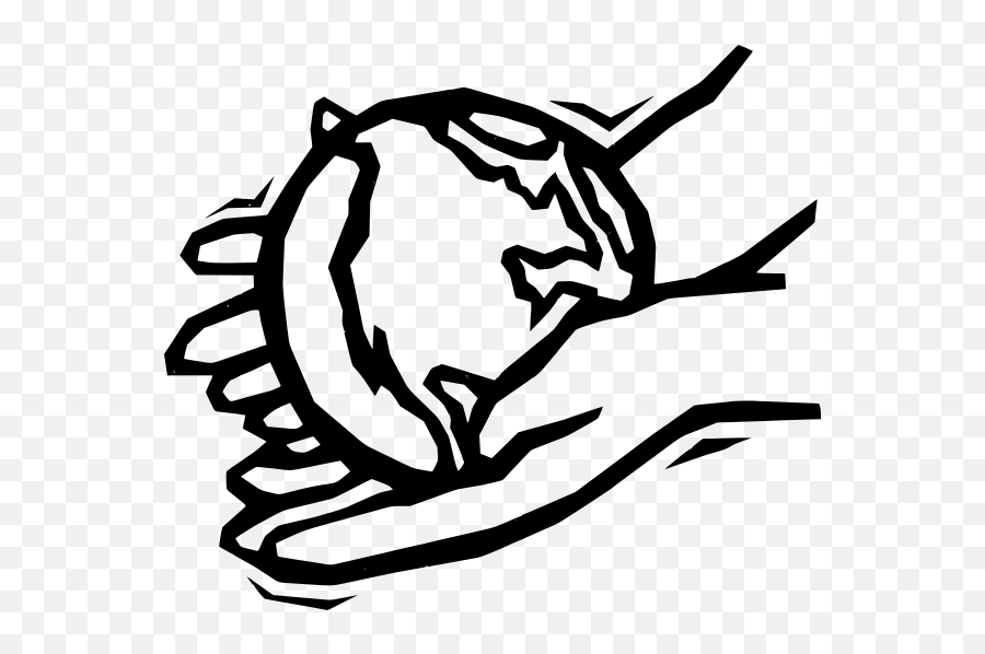 Earth In Gentle Hands - Helping Hands Clip Art Emoji,Hand Chicken Emoji