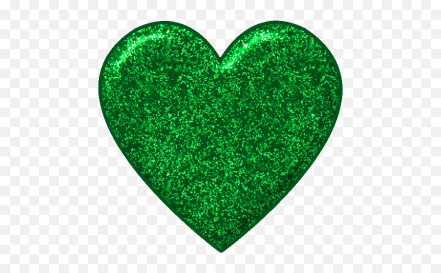 Green Glitter Heart - Portable Network Graphics Emoji,Glitter Heart Emoji