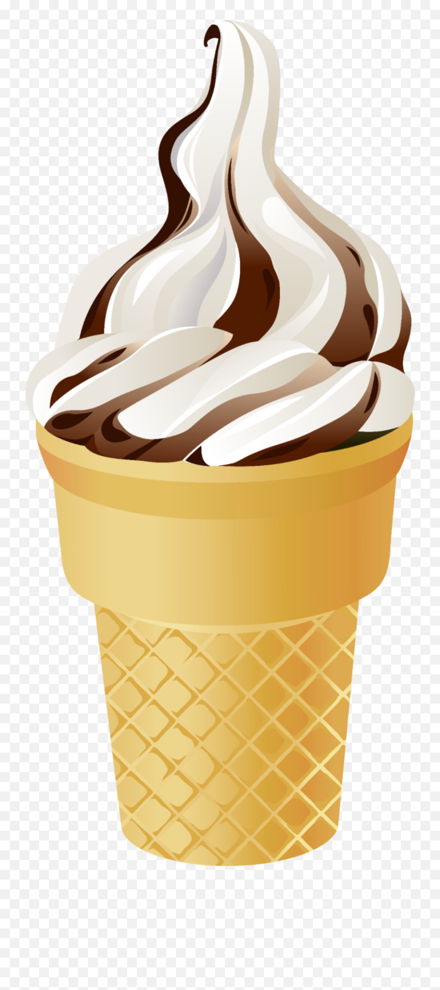 Mq Icecream Chocolate Cold - Chocolate And Vanilla Ice Cream Cone Emoji,Emoji Chocolate Ice Cream