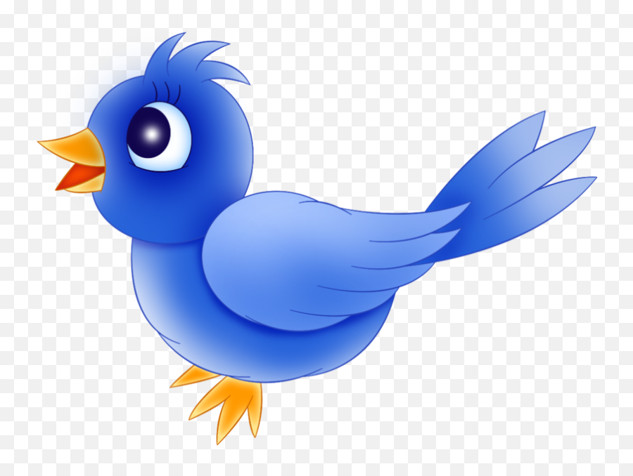 Bird Clipart - Cartoon Blue Bird Emoji,Two Birds With One Stone Emoji