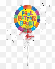 Feel Better Soon Flower Colors - Balloon Emoji,Flower Girl Emoji