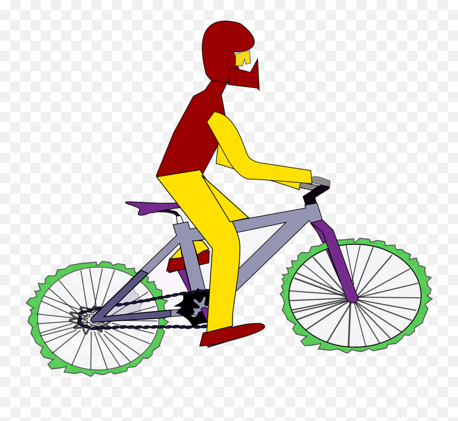 Riding Bicycle Transportation Sport - Orang Naik Sepeda Png Emoji,Lawn Mower Emoticon