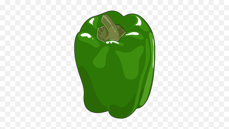 Capsicum Clip Art - Clipart Green Pepper Emoji,Green Pepper Emoji