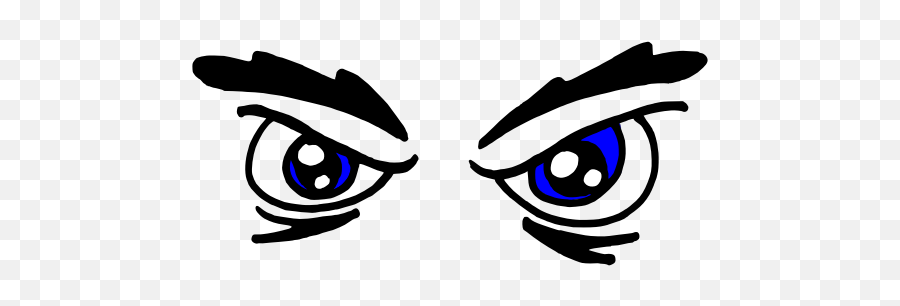 Angry Womans Eyes Vector Drawing - Angry Cartoon Eyes Png Emoji,Eyeball Emoji