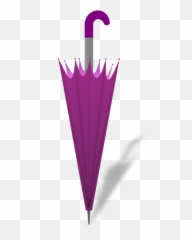 Vector Drawing Of Closed Umbrella - Clipart Emoji