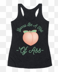 Gonna Be A Hot Peach Of Ass Racerback Tank - Active Emoji