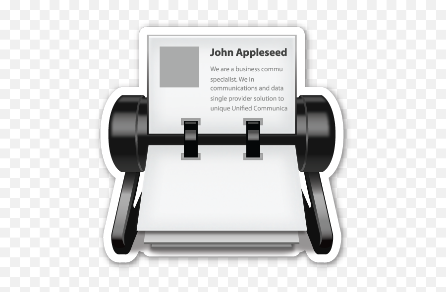 Card Index - John Appleseed Emoji,Dumbbell Emoji