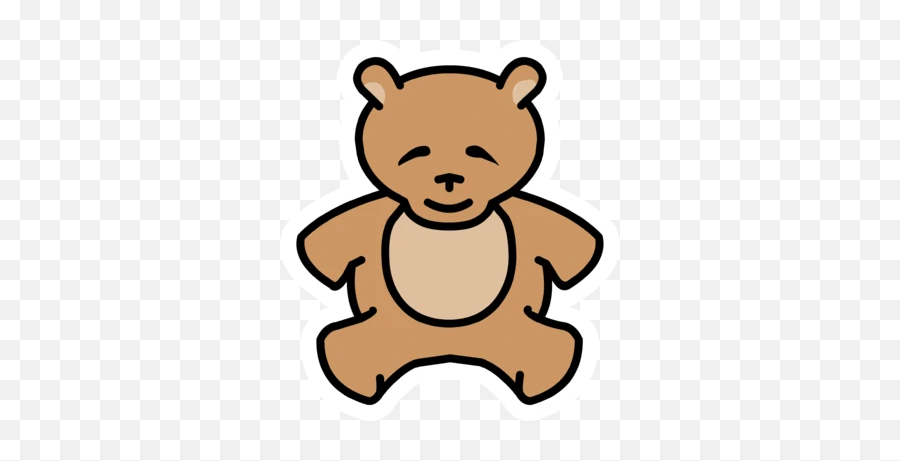 Teddy Bear Pin Club Penguin Wiki Fandom - Club Penguin Teddy Pin Emoji,Teddy Bear Emoji
