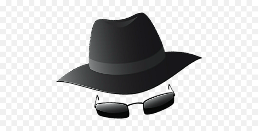 Hat Spy Glasses Sunglasses Undercover Agentfreetoedit - Spy Hat Png Emoji,Spy Emoji