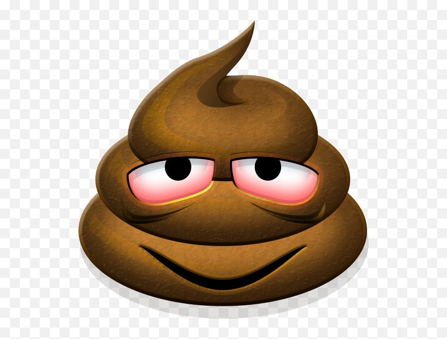 Moody Poops - Cartoon Emoji,Slant Emoji