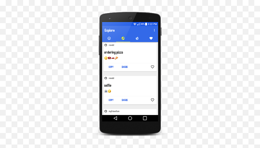 About Emodiom - Emoji Phrases Google Play Version Smartphone,Selfie Emoji