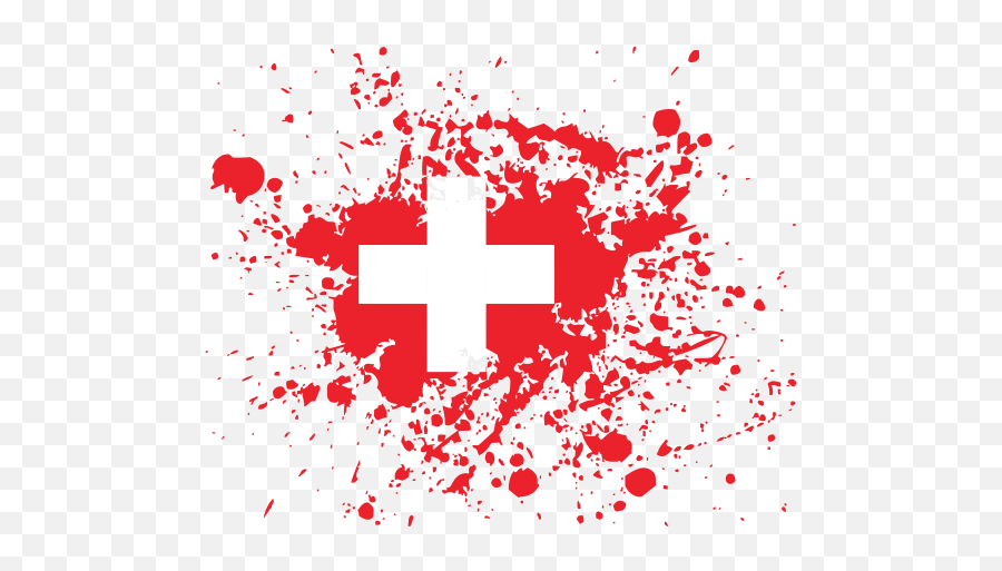 Swiss Flag Ink Spatter In 2020 - Bendera Arab Saudi Vector Emoji,Cuban Flag Emoji