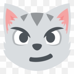Cat Face With Wry Smile Emoji Emoticon Vector Icon - Emoji,Cat Emoji