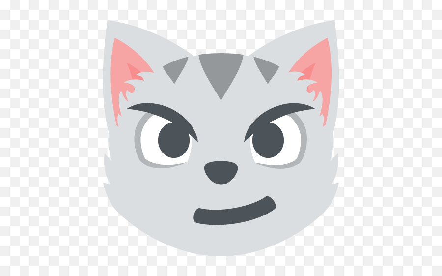 Cat Face With Wry Smile Emoji Emoticon Vector Icon - Emoji,Cat Emoji