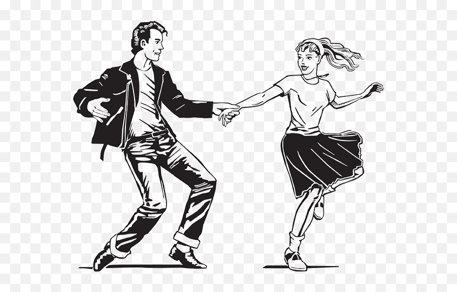 Rockandroll Dancing Women Man Sticker By Ruthnohemy - 50s Dance Clipart Emoji,Dancing Man Emoji
