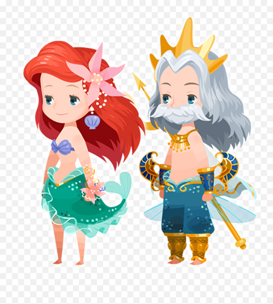 Trident Clipart Little Mermaid Trident - Little Mermaid King Triton Trident Emoji,Little Mermaid Emoji